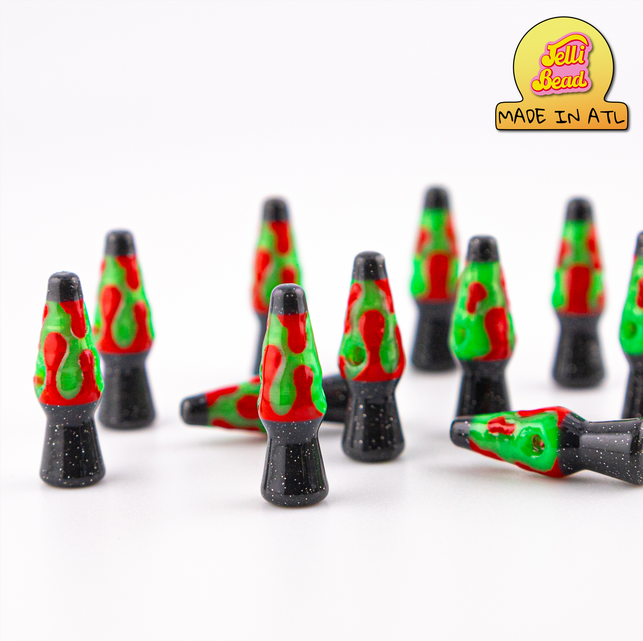 Blacklight Lava Lamp Beads   1  - Jelli Bead, Colorful custom kandi beads for beaded bracelets, perfect for music festivals, swifties, and rave fashion. Personalized charm bracelets that add flair to any look.