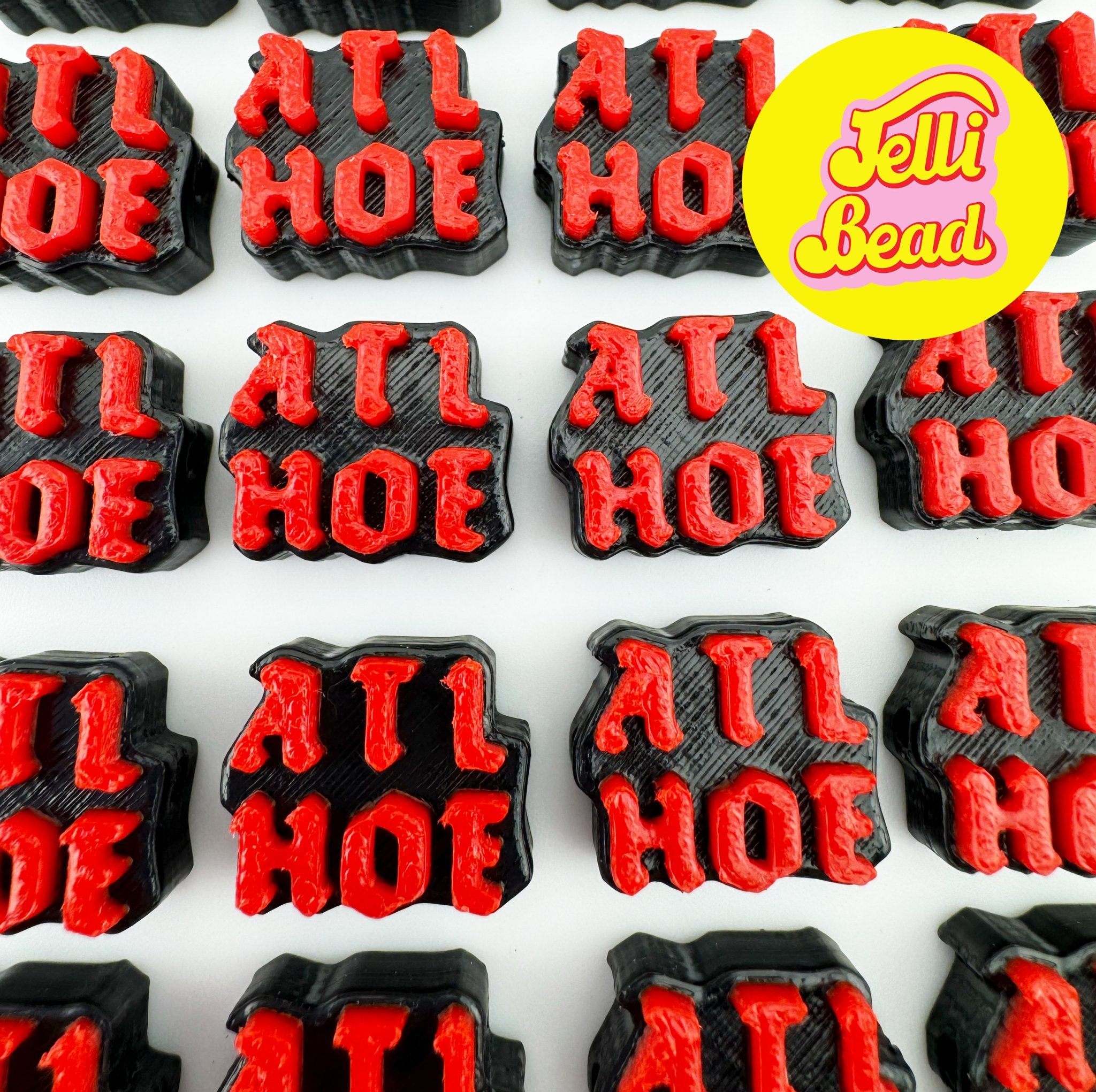 ATL HOE Beads   2  - Jelli Bead, Colorful custom kandi beads for beaded bracelets, perfect for music festivals, swifties, and rave fashion. Personalized charm bracelets that add flair to any look.