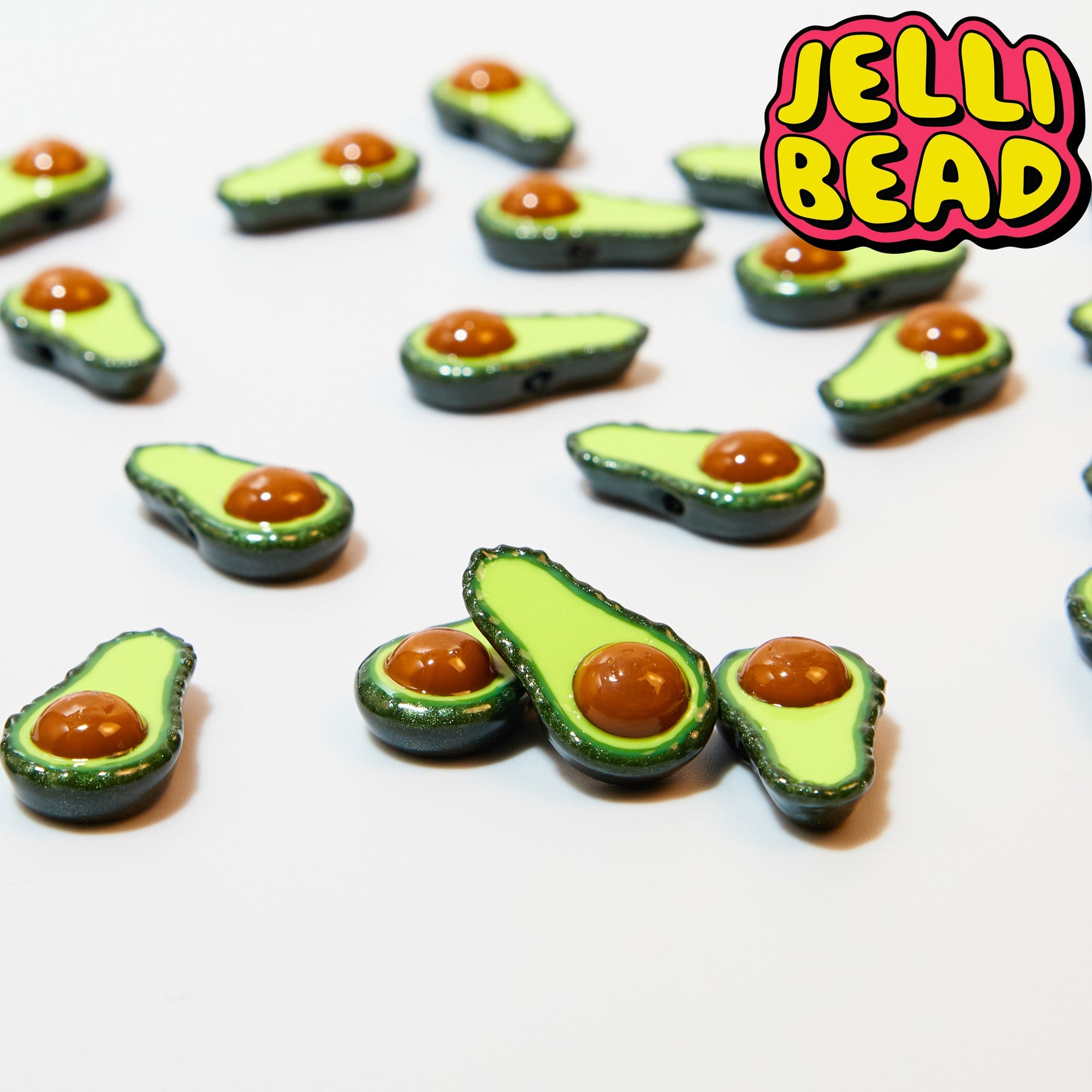 Avocado Beads - Jelli Bead Kandi Beads