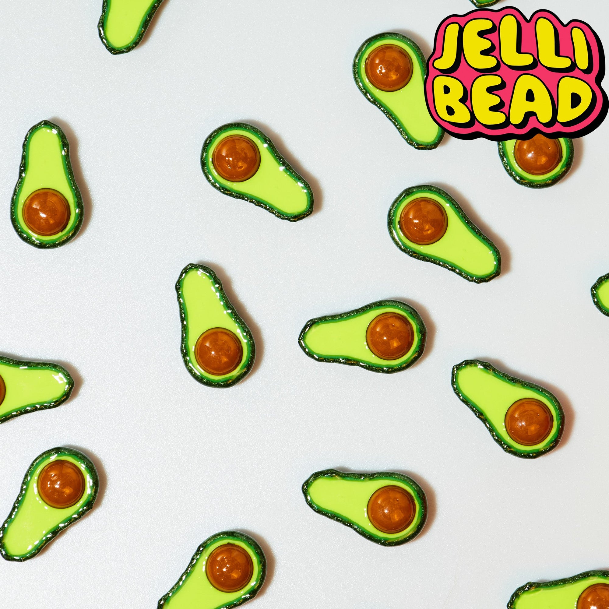 Avocado Beads - Jelli Bead Kandi Beads