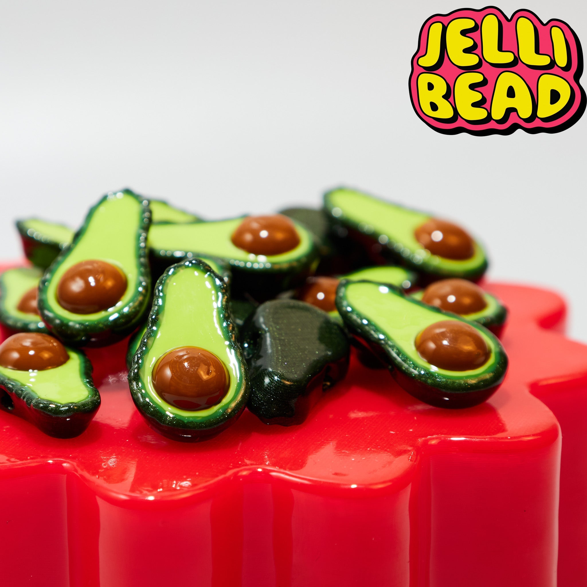 Avocado Beads - Jelli Bead Kandi Beads