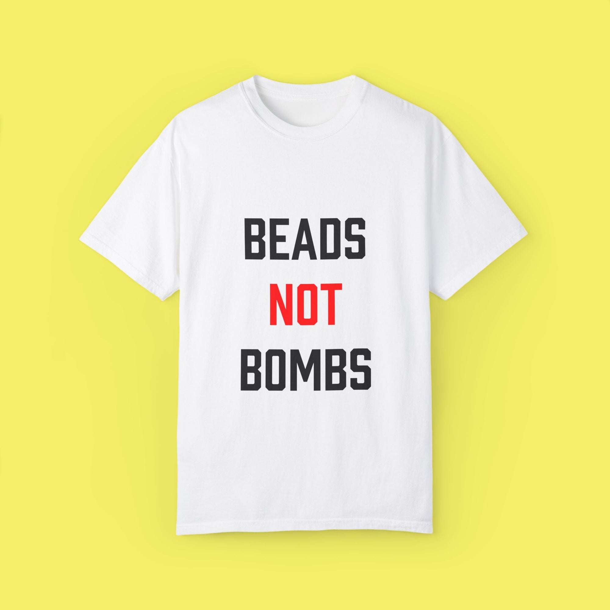 Beads Not Bombs Tee - Jelli Bead Kandi Beads