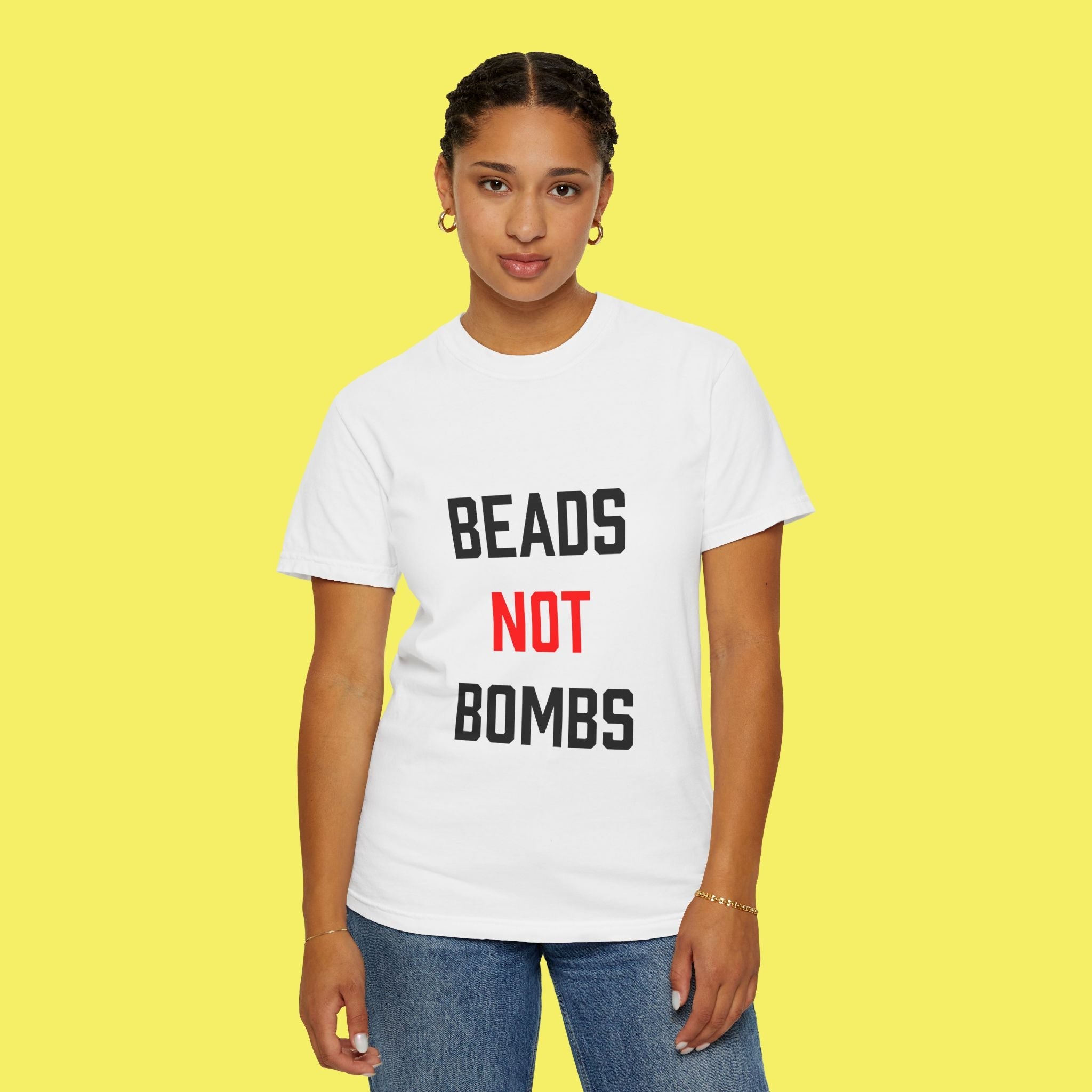 Beads Not Bombs Tee - Jelli Bead Kandi Beads