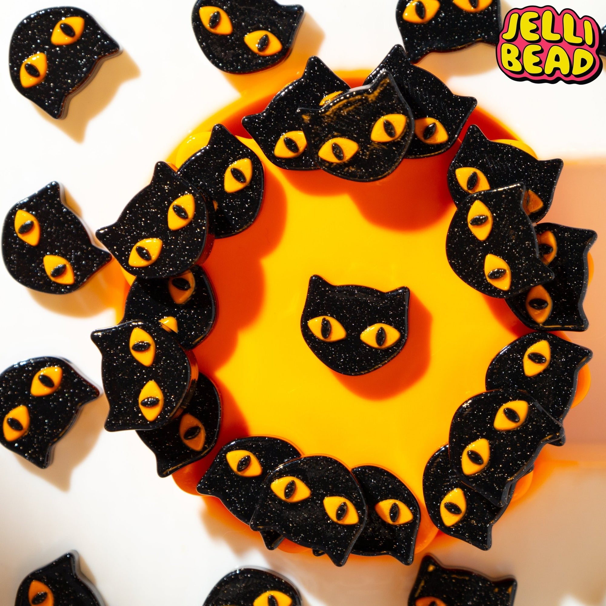 Black Cat Beads - Jelli Bead Kandi Beads