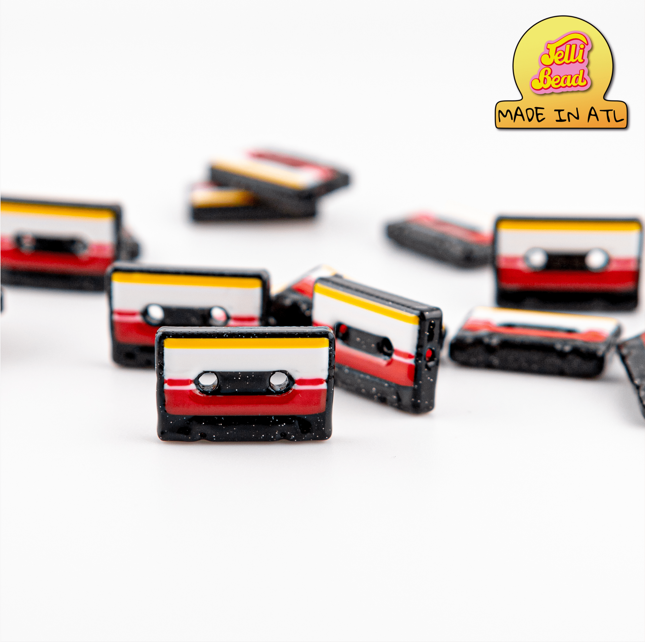 Cassette Tape Beads - Jelli Bead Kandi Beads