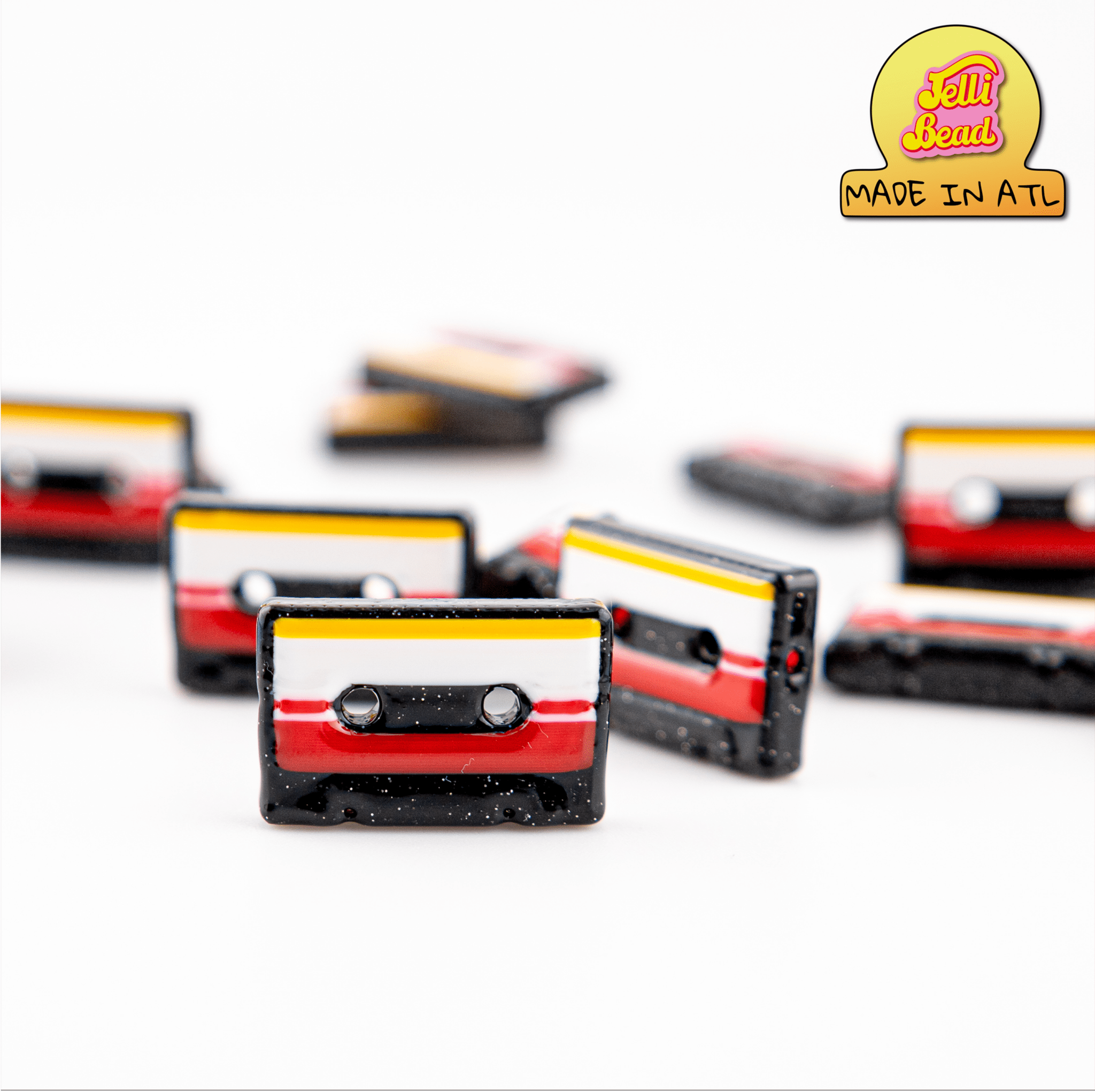 Cassette Tape Beads - Jelli Bead Kandi Beads