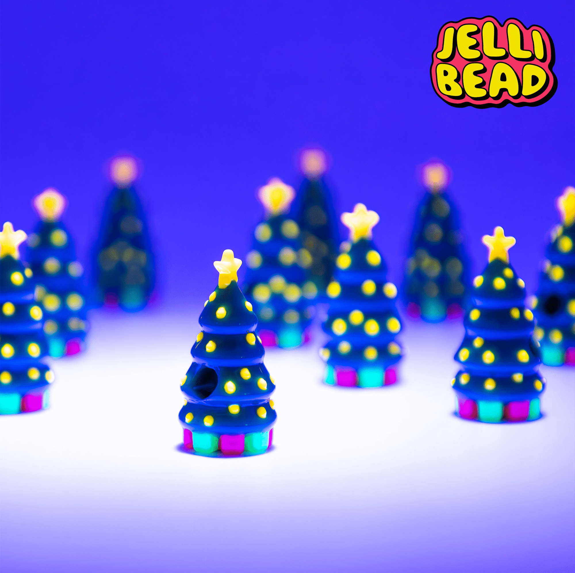 Christmas Tree Beads - Jelli Bead Kandi Beads