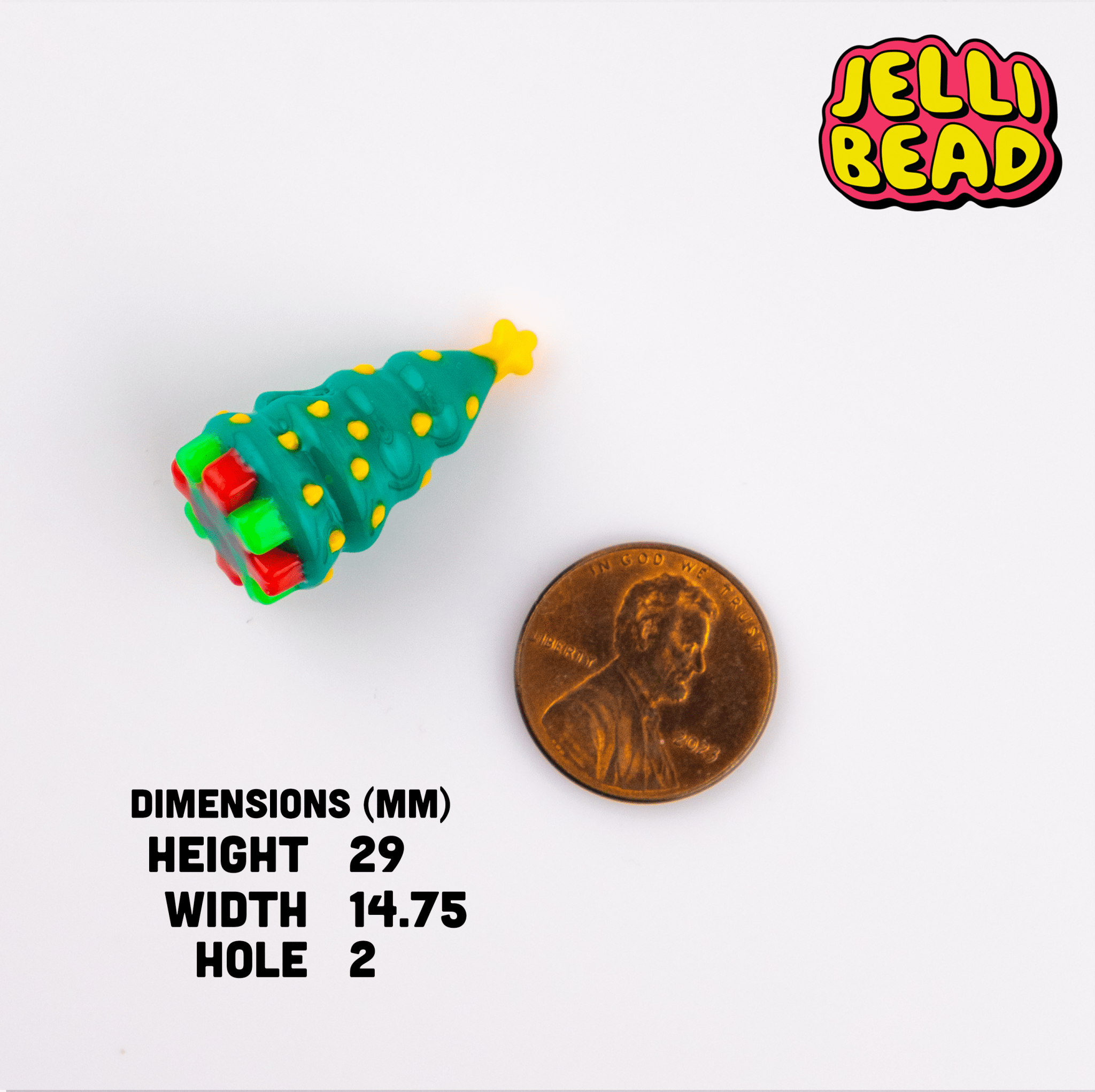 Christmas Tree Beads - Jelli Bead Kandi Beads