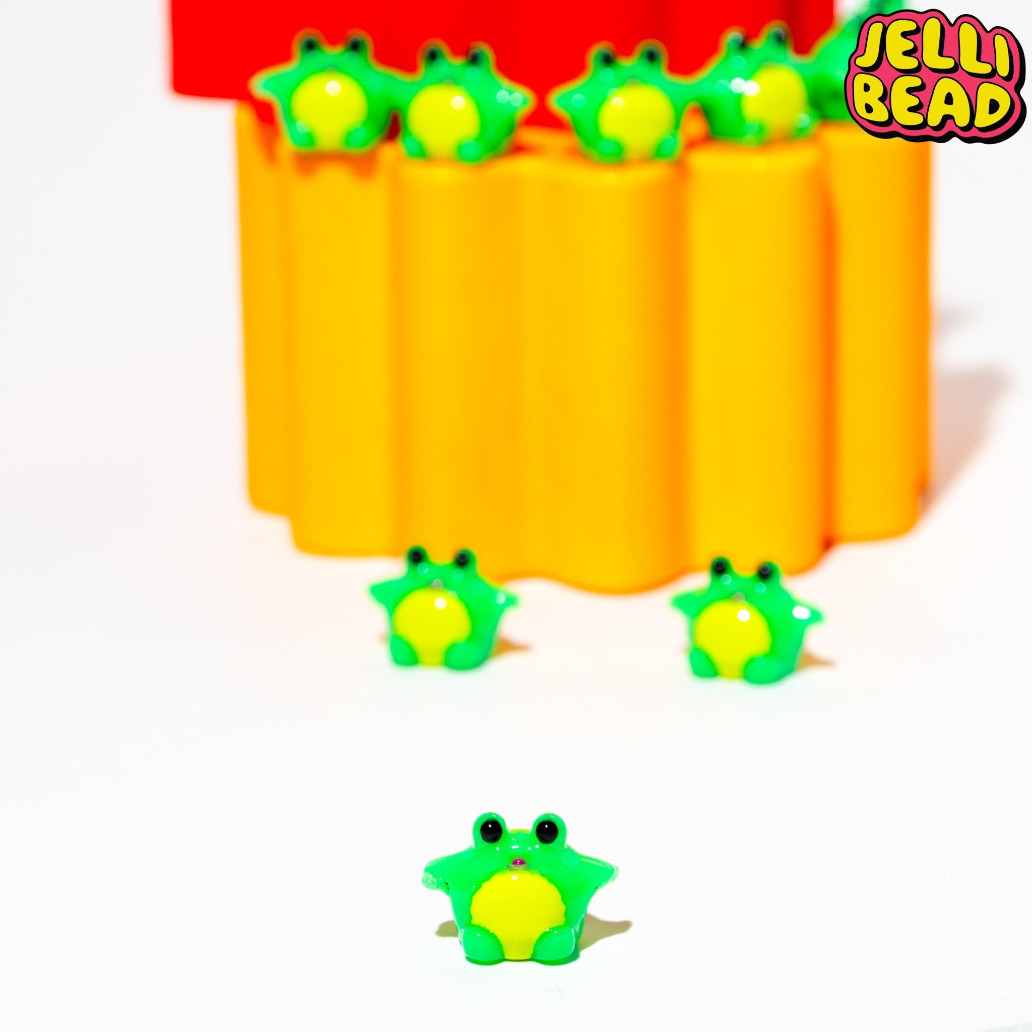 Green Frog Beads - Jelli Bead Kandi Beads