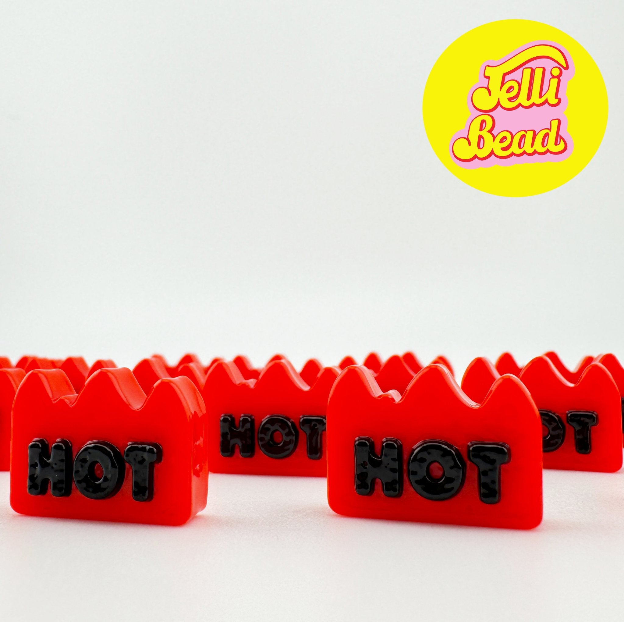 Hot Fire (Jelli Bead x Hypekathy)   4  - Jelli Bead, Colorful custom kandi beads for beaded bracelets, perfect for music festivals, swifties, and rave fashion. Personalized charm bracelets that add flair to any look.