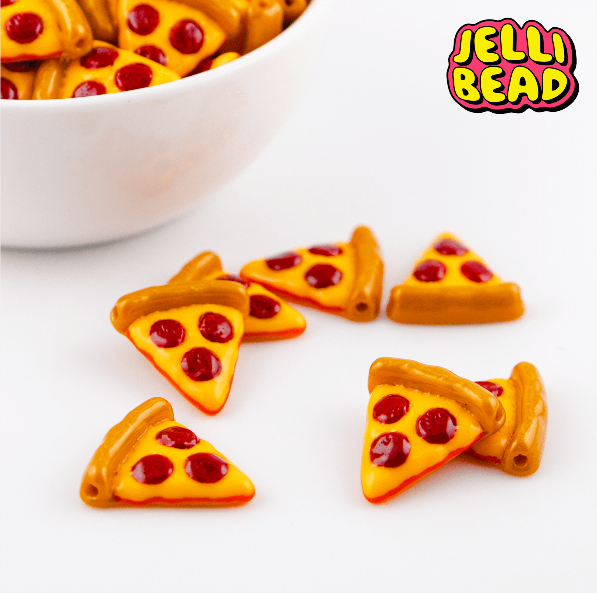 Pizza Beads - Jelli Bead Kandi Beads