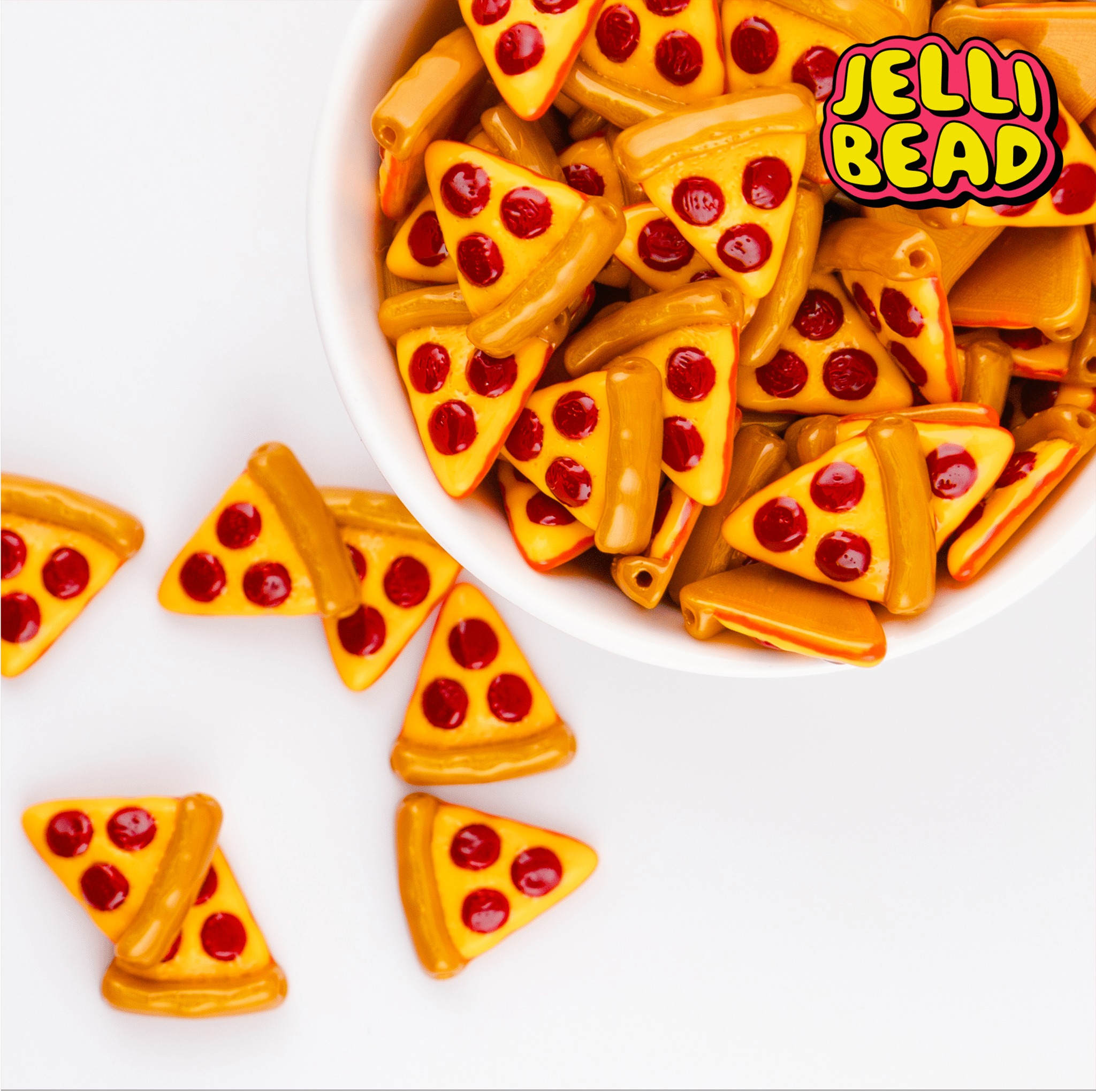 Pizza Beads - Jelli Bead Kandi Beads