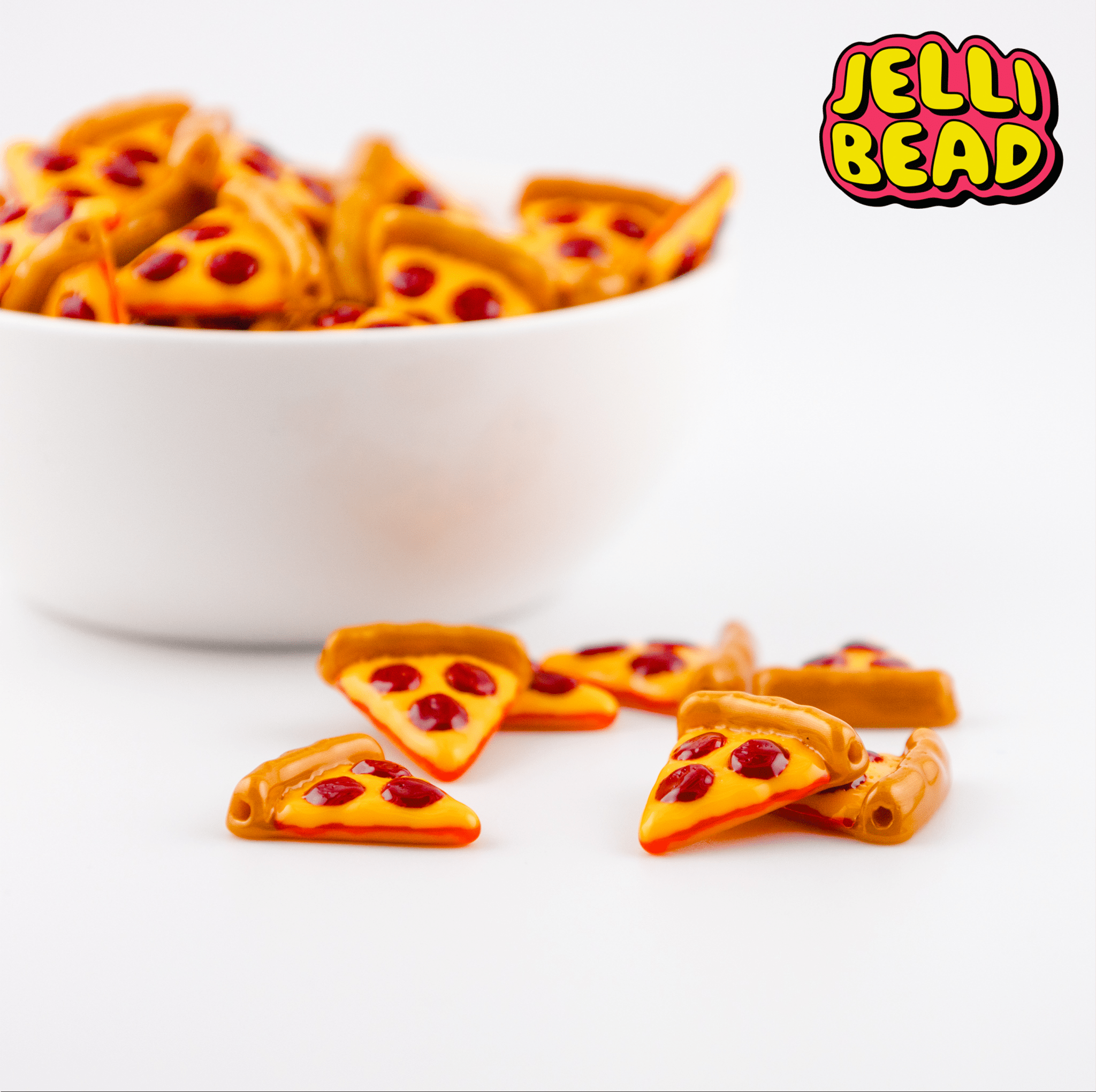 Pizza Beads - Jelli Bead Kandi Beads