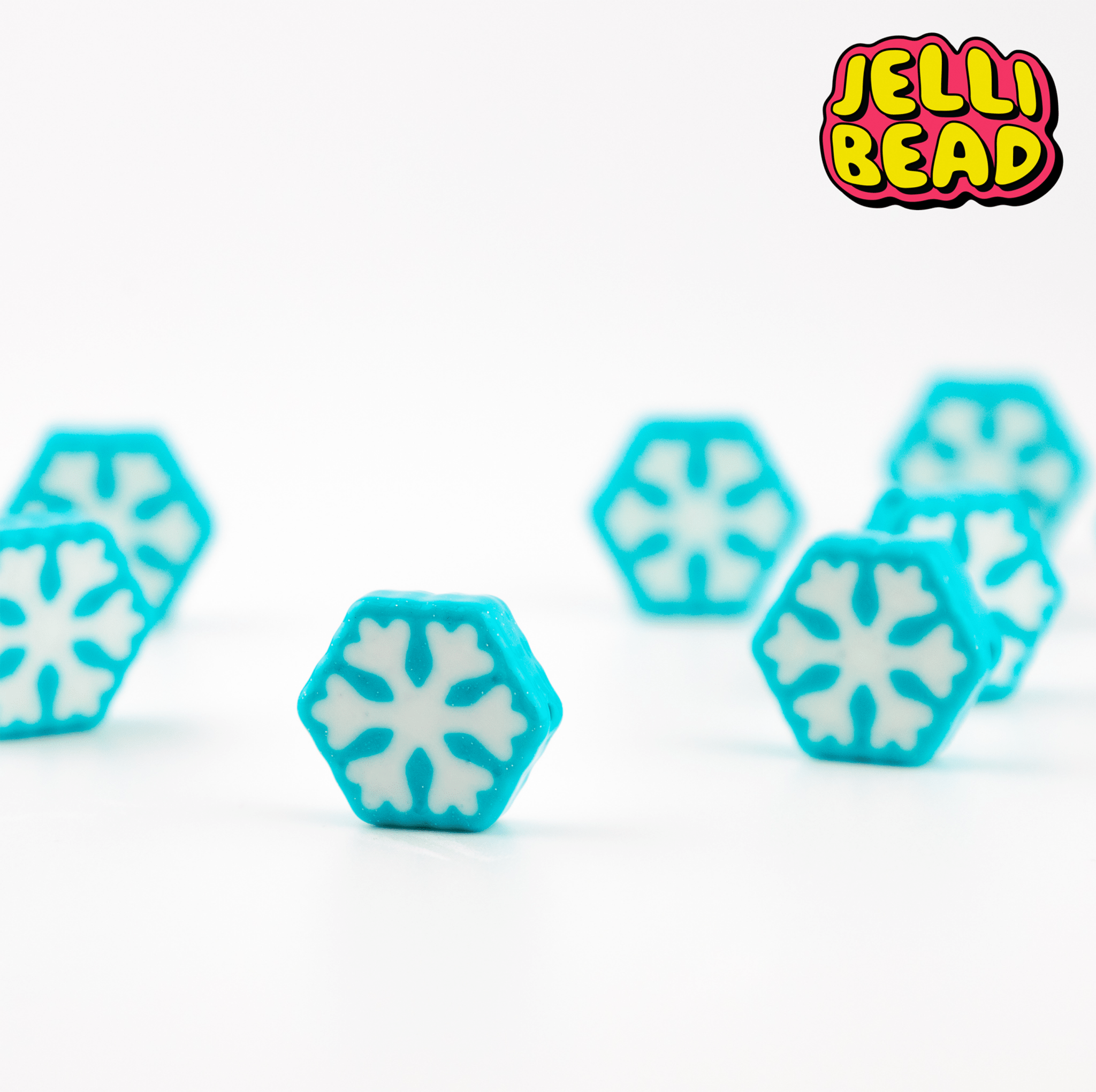 Snowflake Beads - Jelli Bead Kandi Beads