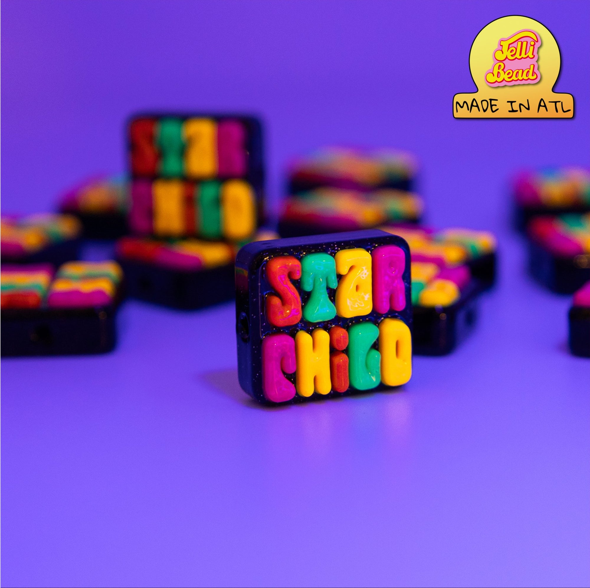 Star Child Beads (Madixfit X Jelli Bead) *Limited Release*   2  - Jelli Bead, Colorful custom kandi beads for beaded bracelets, perfect for music festivals, swifties, and rave fashion. Personalized charm bracelets that add flair to any look.