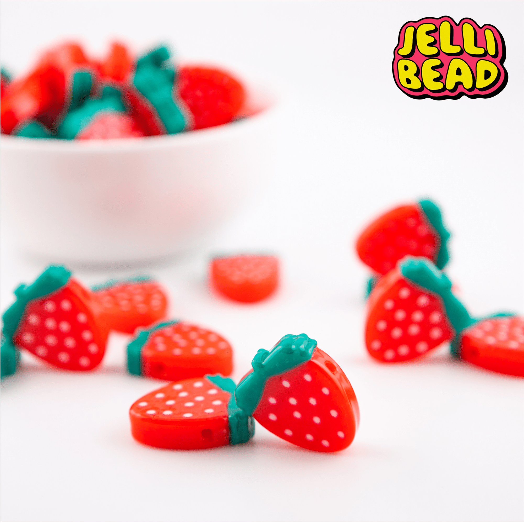 Strawberry Beads - Jelli Bead Kandi Beads