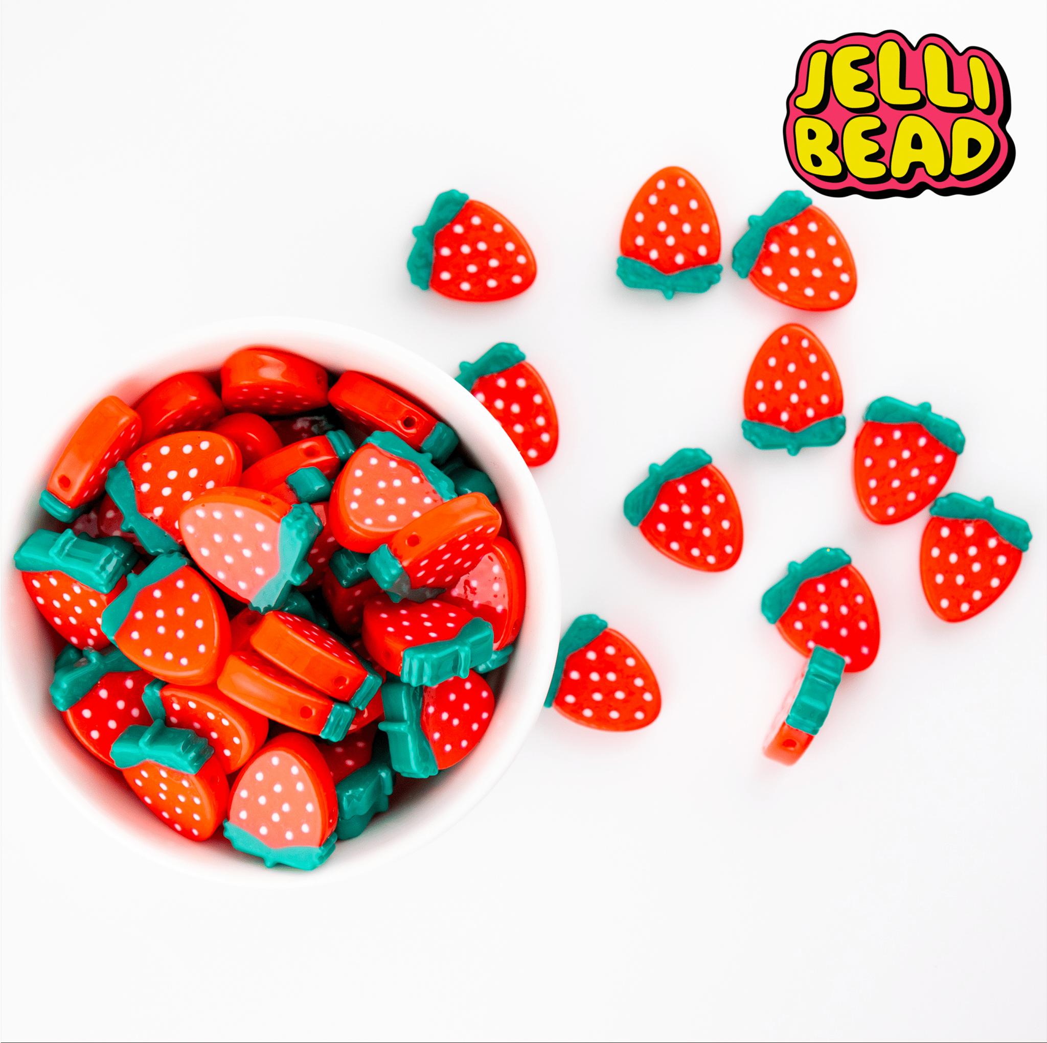 Strawberry Beads - Jelli Bead Kandi Beads