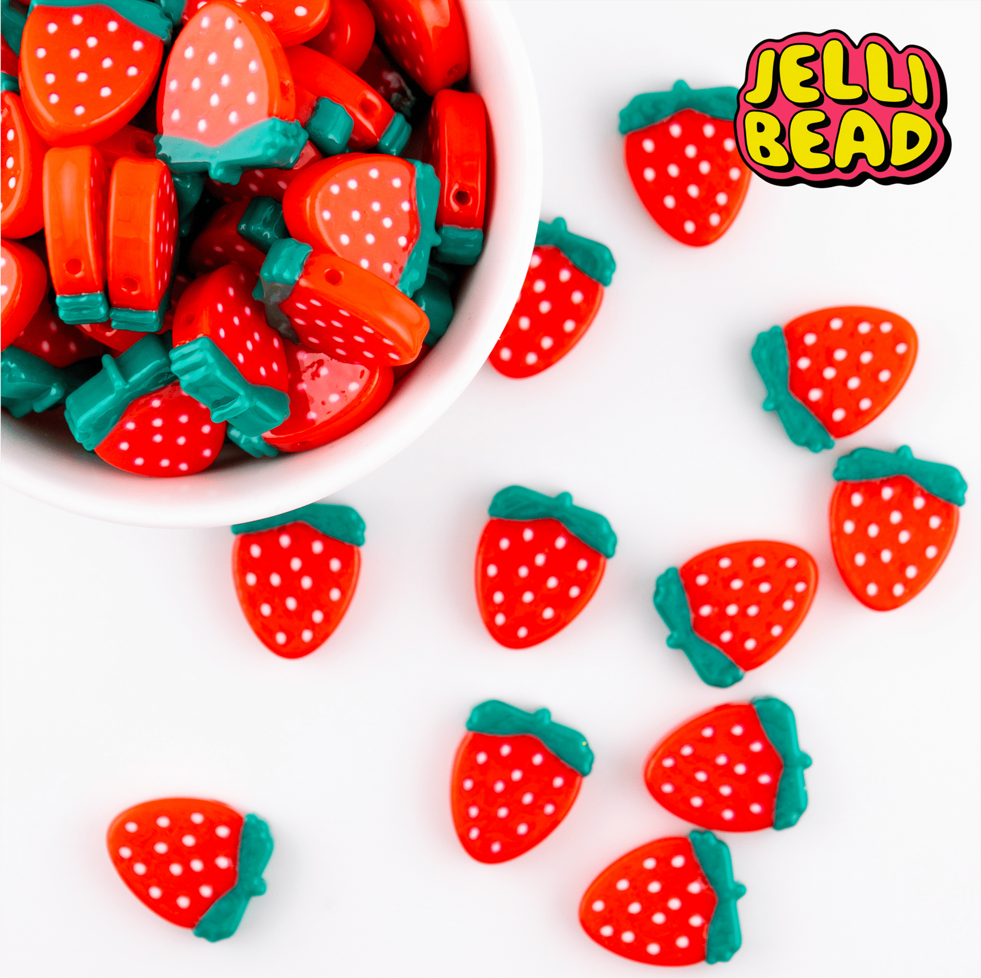 Strawberry Beads - Jelli Bead Kandi Beads