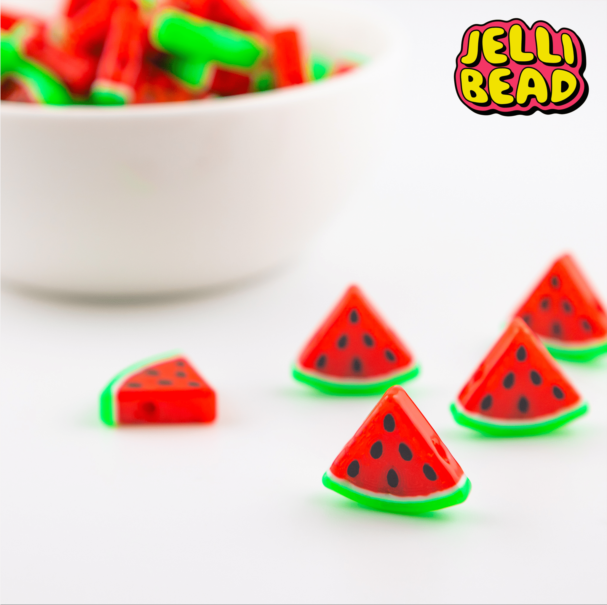 Watermelon Beads - Jelli Bead Kandi Beads