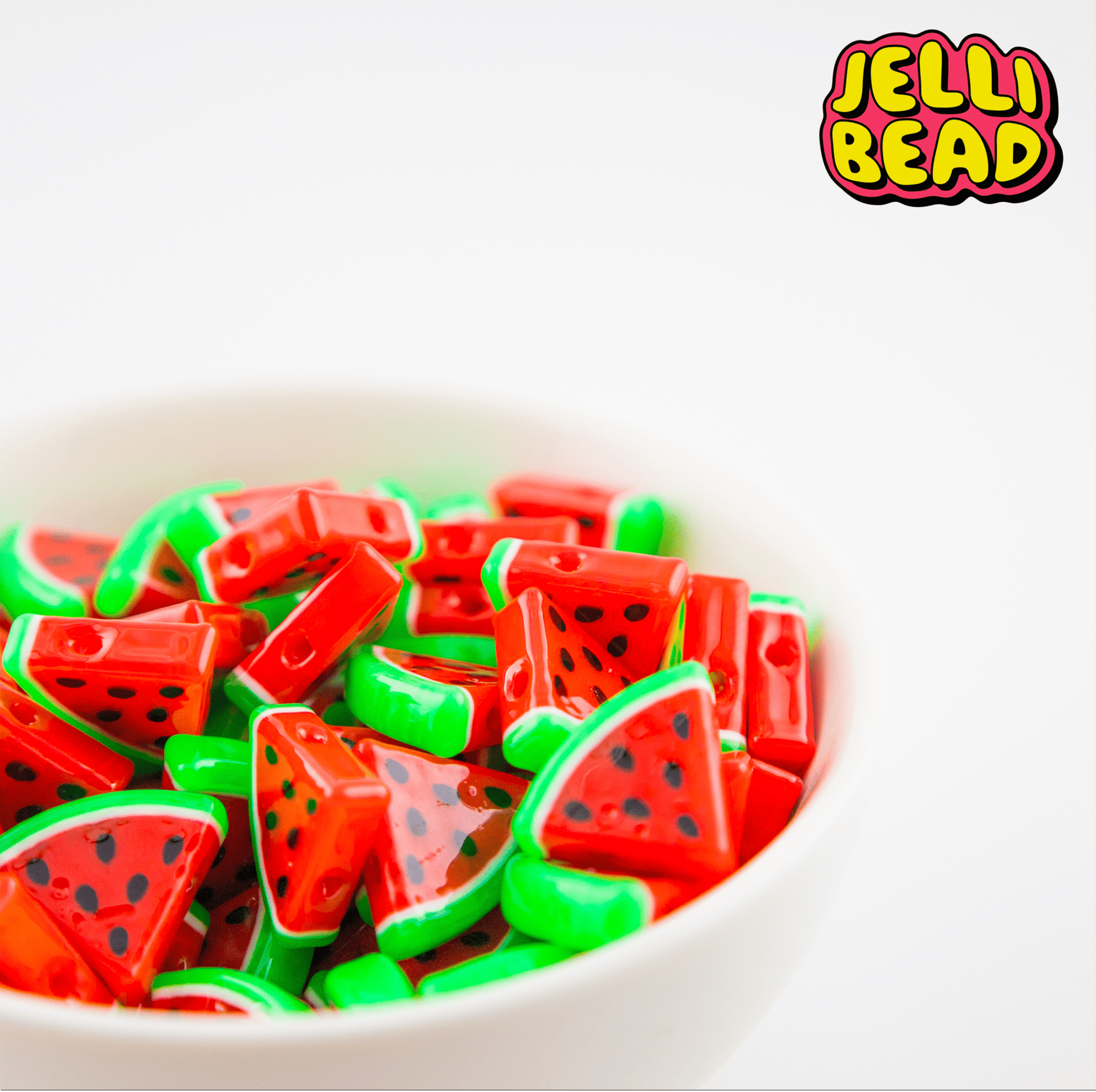 Watermelon Beads - Jelli Bead Kandi Beads