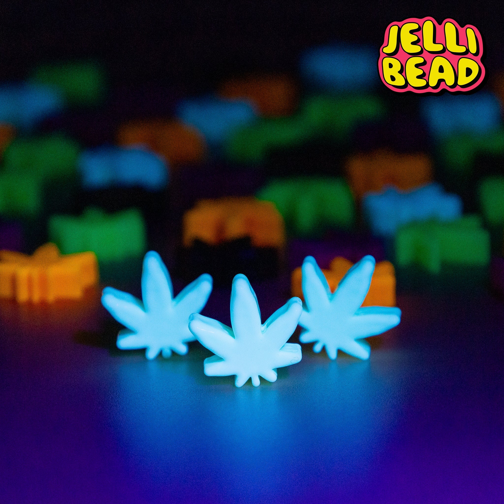 Weed Leaf Beads - Jelli Bead Kandi Beads